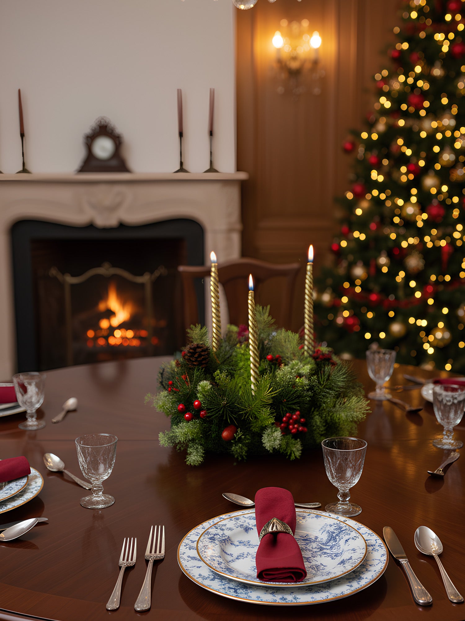 Desktop Artificial Christmas Wreath Decoration