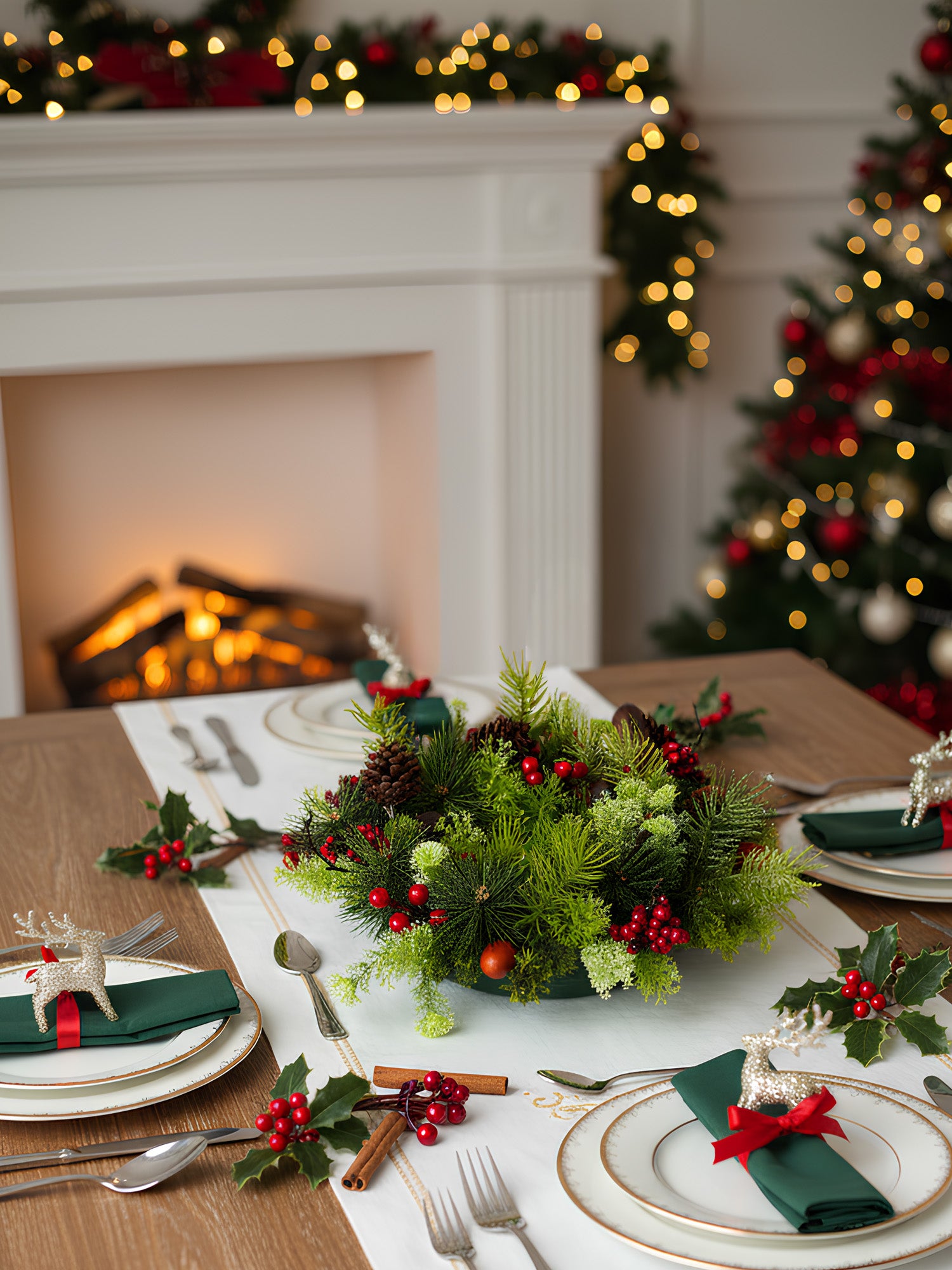 Desktop Artificial Christmas Wreath Decoration