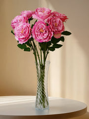 7 Stems Fuchsia Pink Austin Rose Bouquet