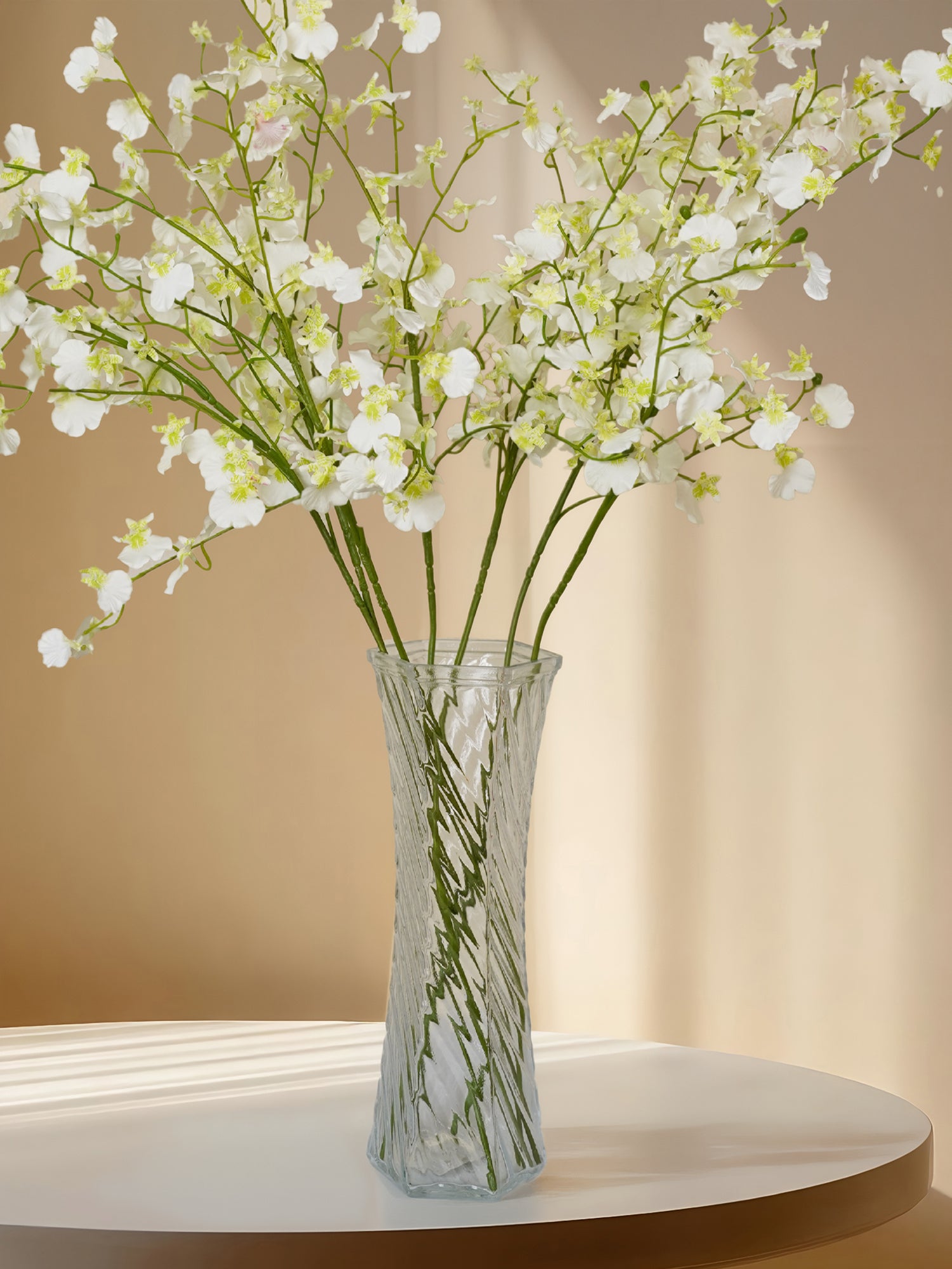 6 Stems Realistic White Dancing Orchid Bouquet
