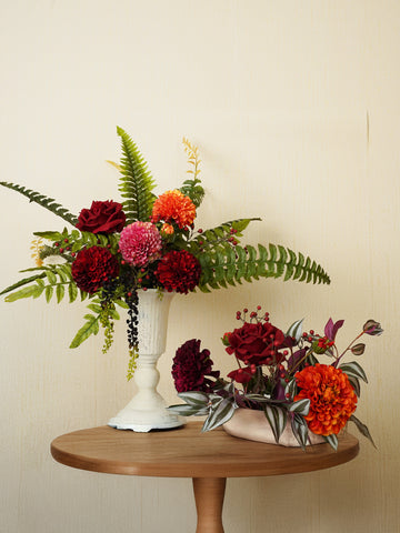 DIY Flower Box Set in Dahlia & Rose - Red