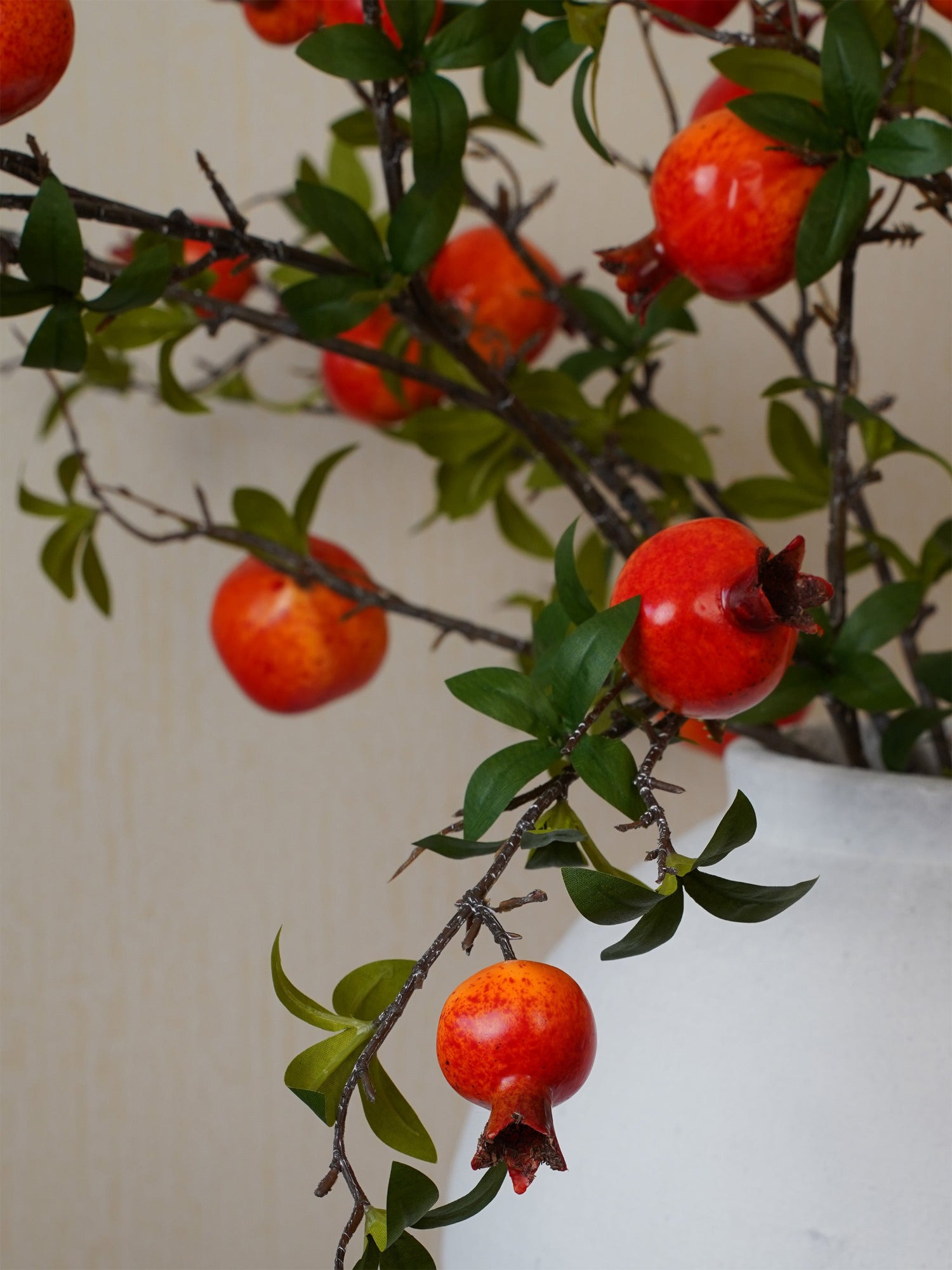 6 Stems 35" Realistica™ Hyper Berries Orange Pomegranate Fruit Arrangement