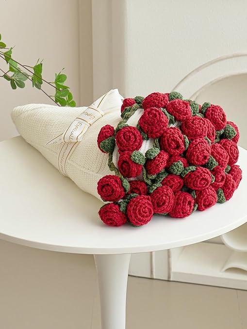 Crochet Flower Bouquet Throw Blanket