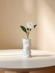 Peonía Amaranton de 23" con tacto real - Blanca