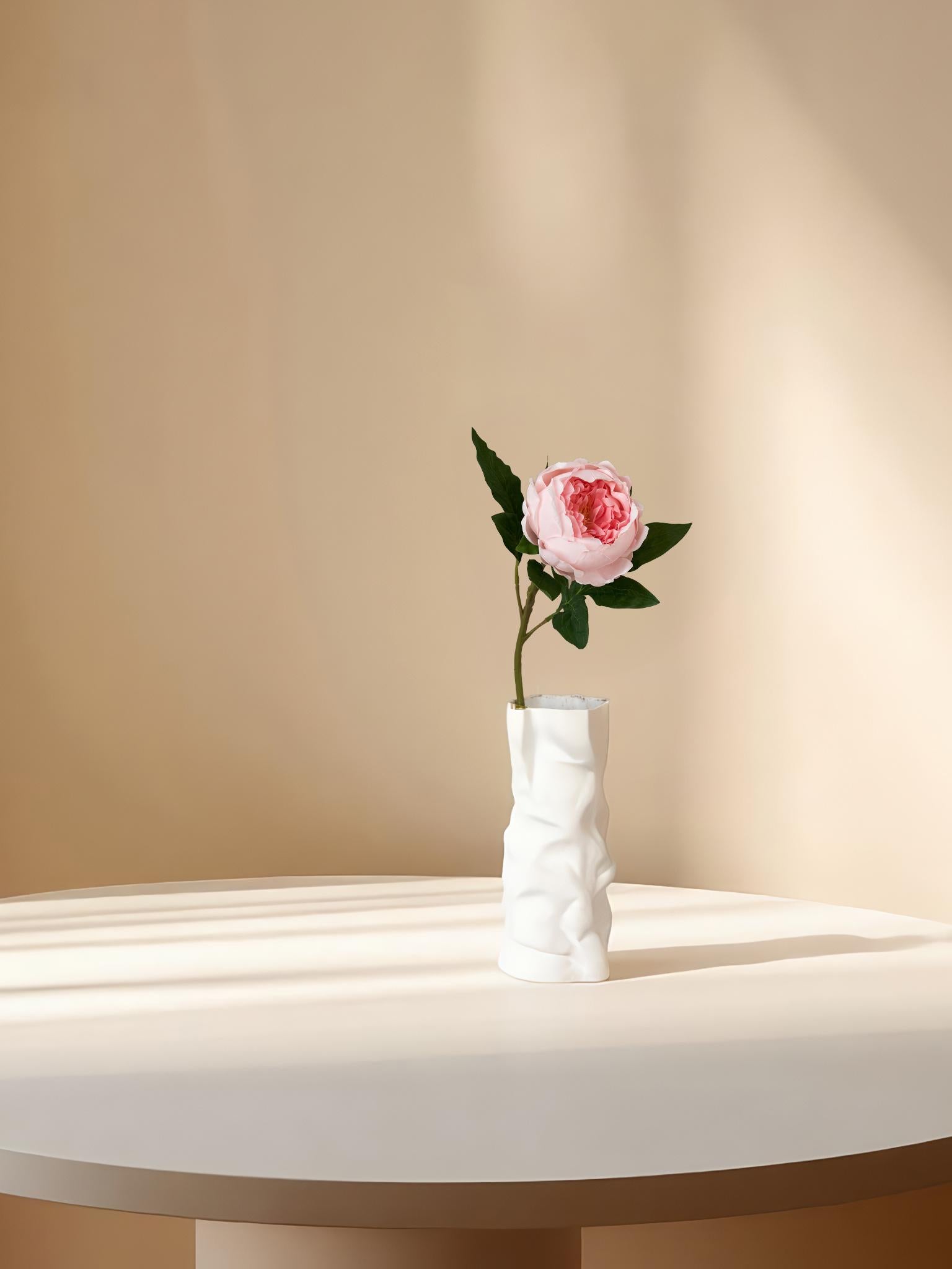 Peonía Amaranton de 23" con tacto real - Rosa