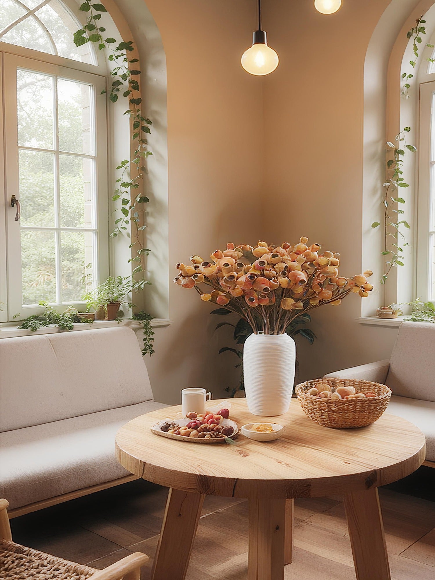 Amaranton - Pipa realista de frutas de 24" - Color óxido