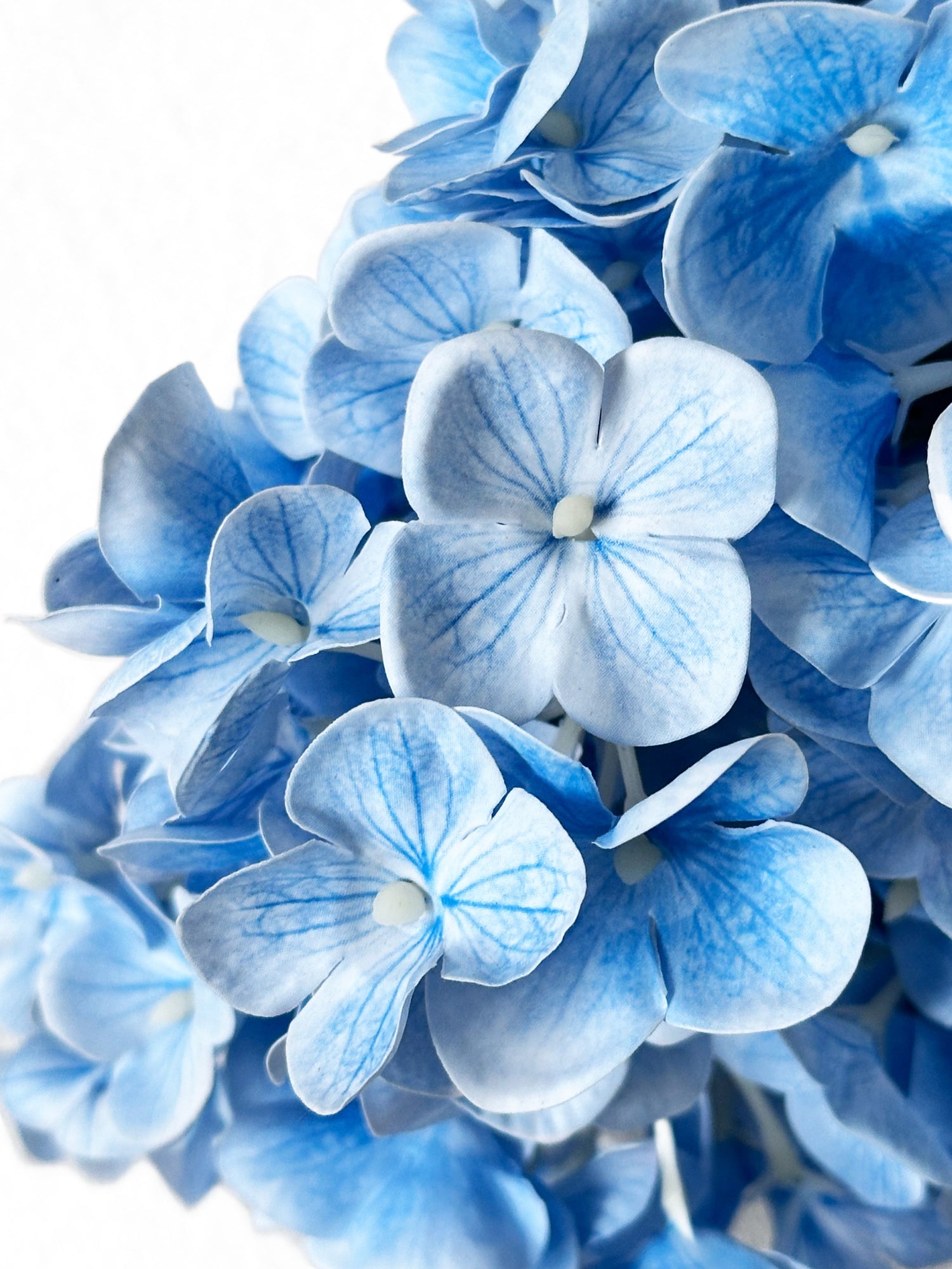 Hortensia Pagoda Amaranton de 83 cm con tacto real - Azul