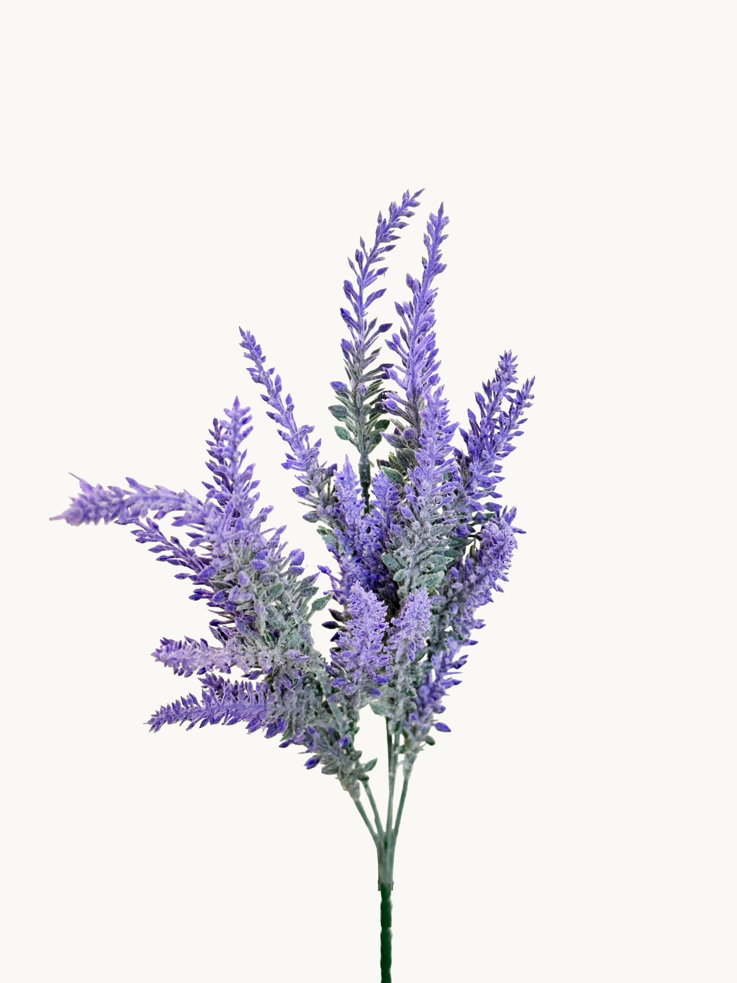 Amaranton Artificial de 14" con 5 Ramas, Lavanda, Morado