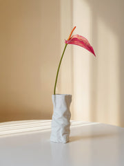 Anturio realista Amaranton de 71 cm con espádice - Naranja