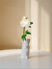 Amaranton™ 25" Realistica™ Peony with 1 Bloom and 1 Bud - White
