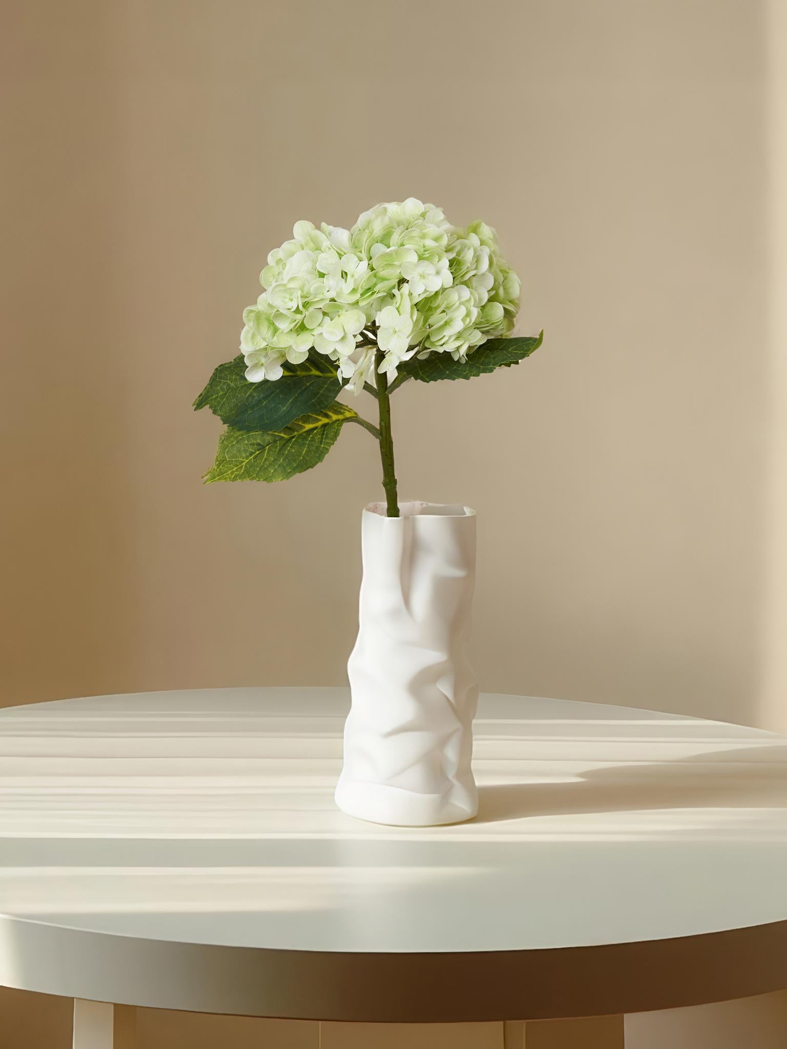 Hortensia Amaranton de 21" con tacto real - Verde claro